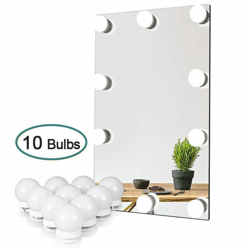 Hollywood Vanity LED Mirror Light Kit - 10 Dimmable Bulbs